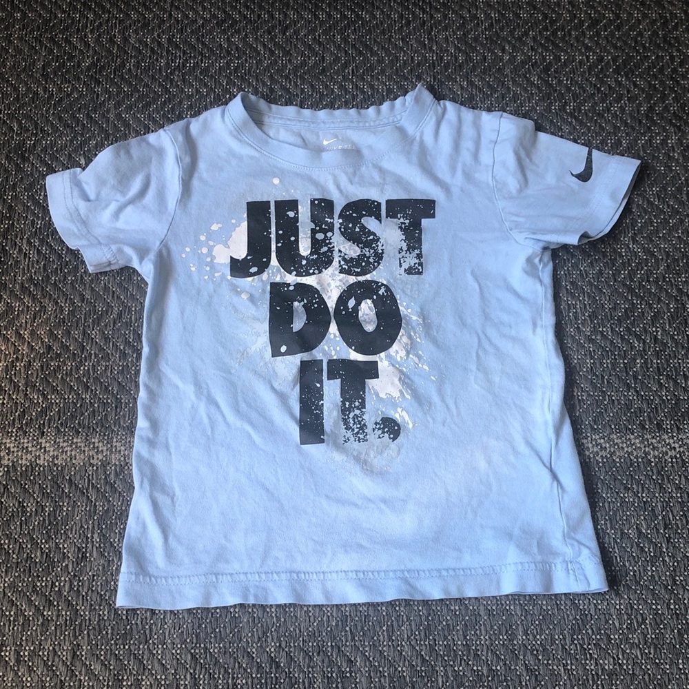 Nike Kids Light Blue 'Just Do It' Short Sleeve Tee